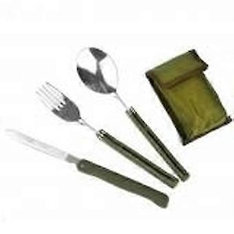 Portable Mini Tableware Set outdoor Tool Folding Cutlery Set with Spoon Fork Knives for Camping