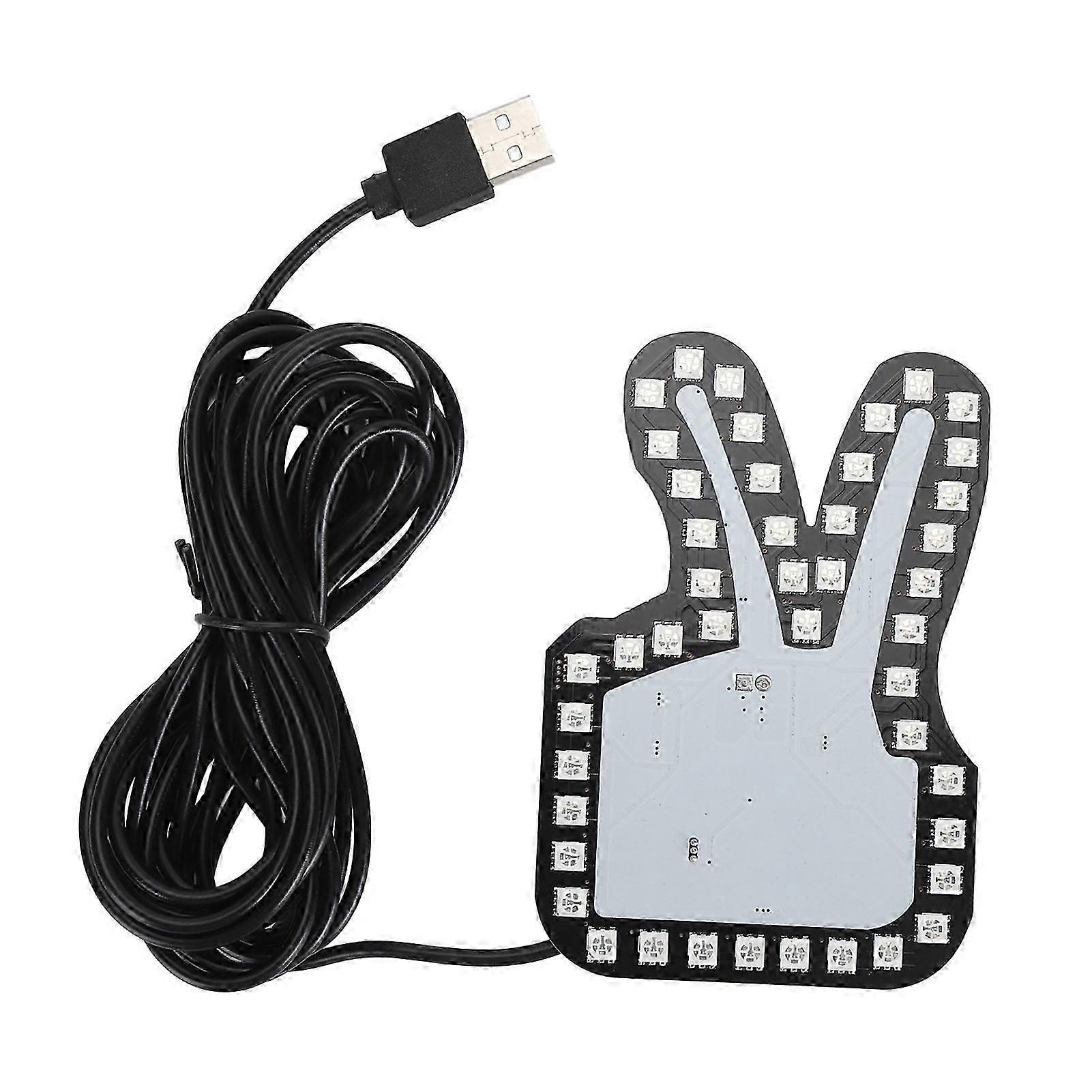 Funny Hand Gesture LED Car Window Sign with Remote - Ideal for European Cars