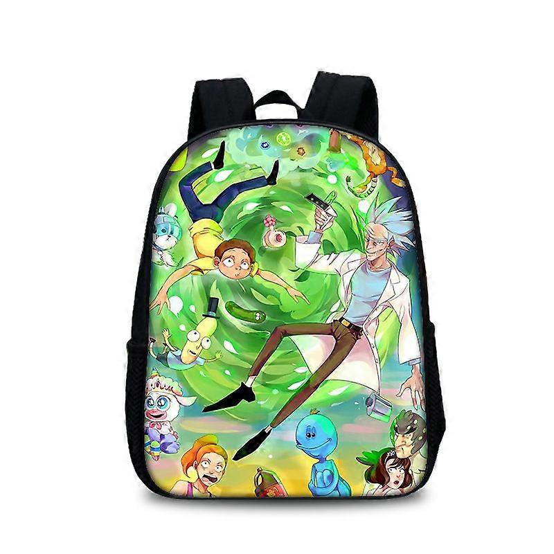 Rick Morty printed student backpack