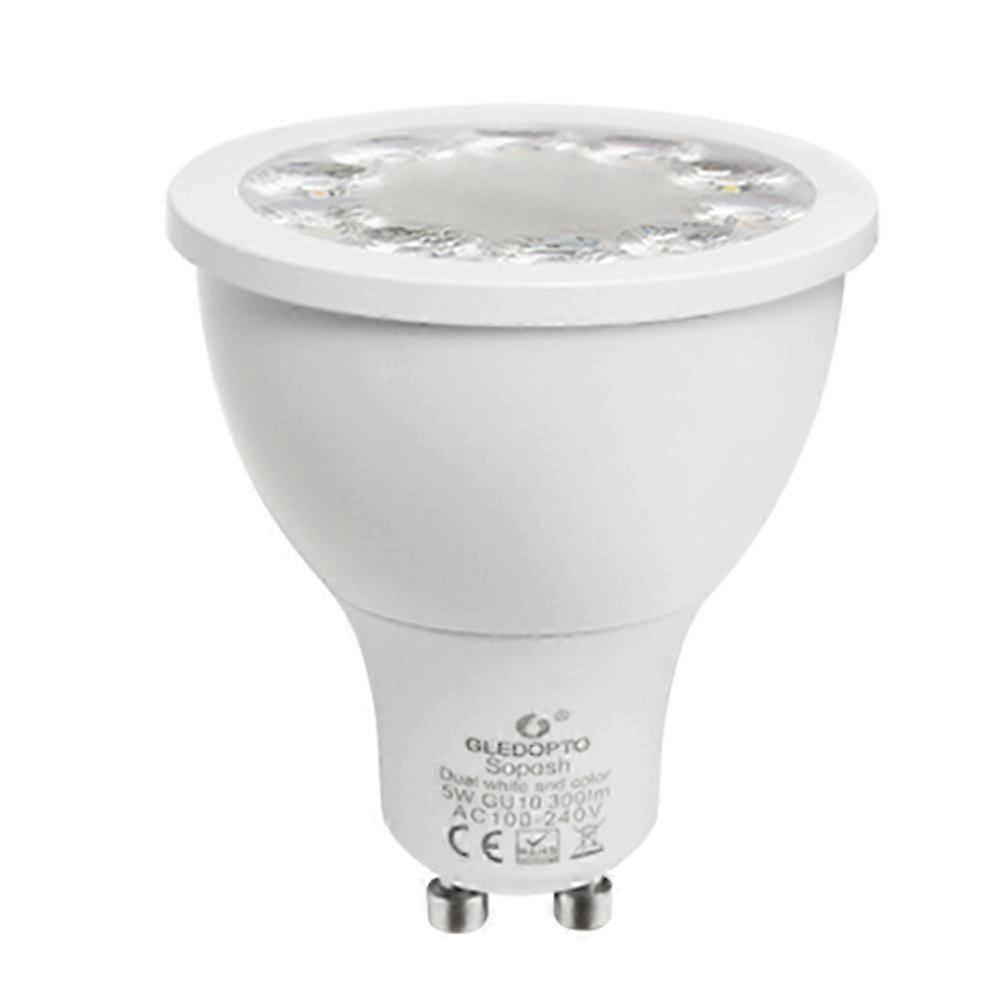 GLEDOPTO 120 Graden 5W Zigbee APP Bediening GU10 RGB+CCT LED Spotlight Lamp Lamp kaesi