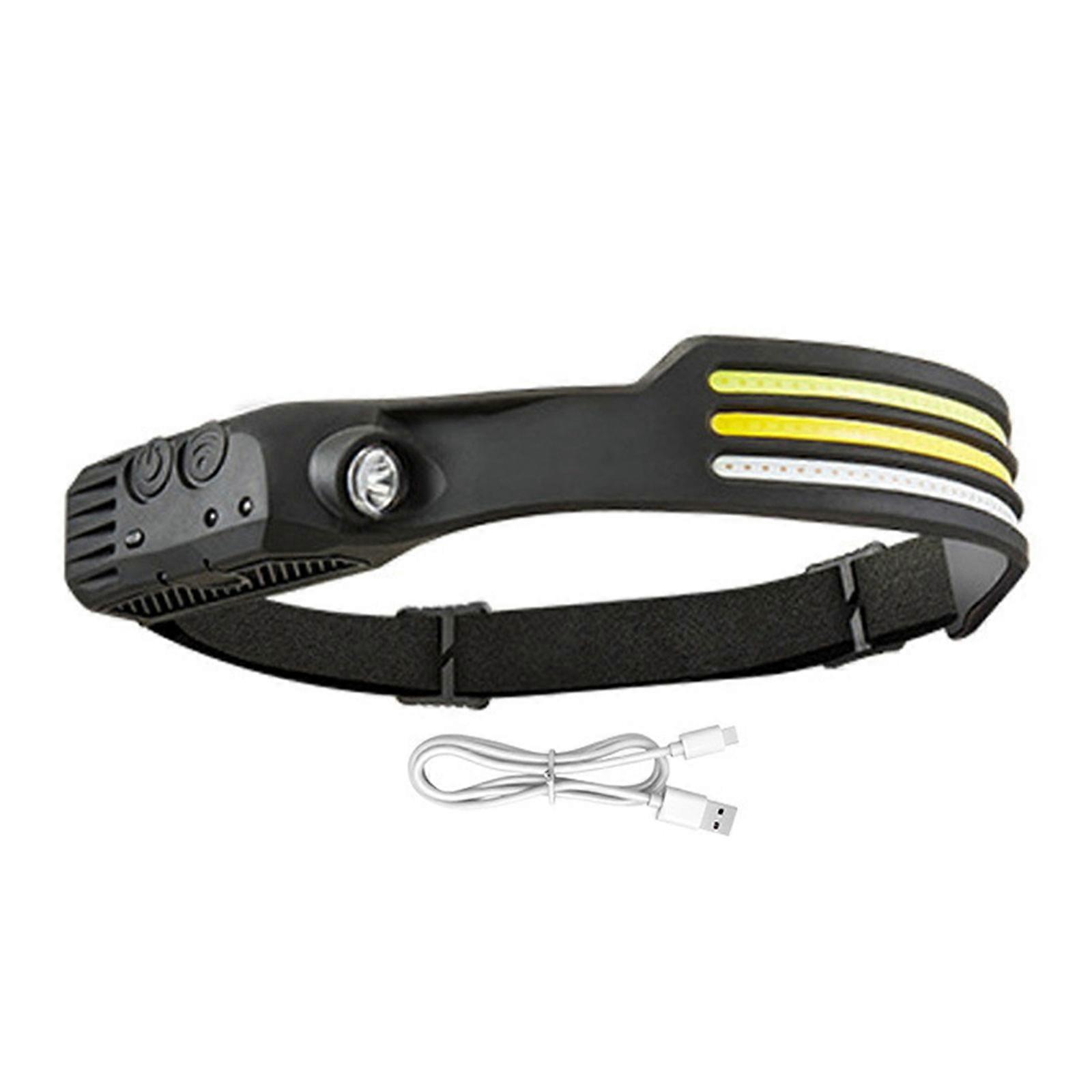 LED Motion Sensors Headtorch Watertight for Running, Camping, Hiking LED Head Torch, Rechargeable Headlamps Headlight