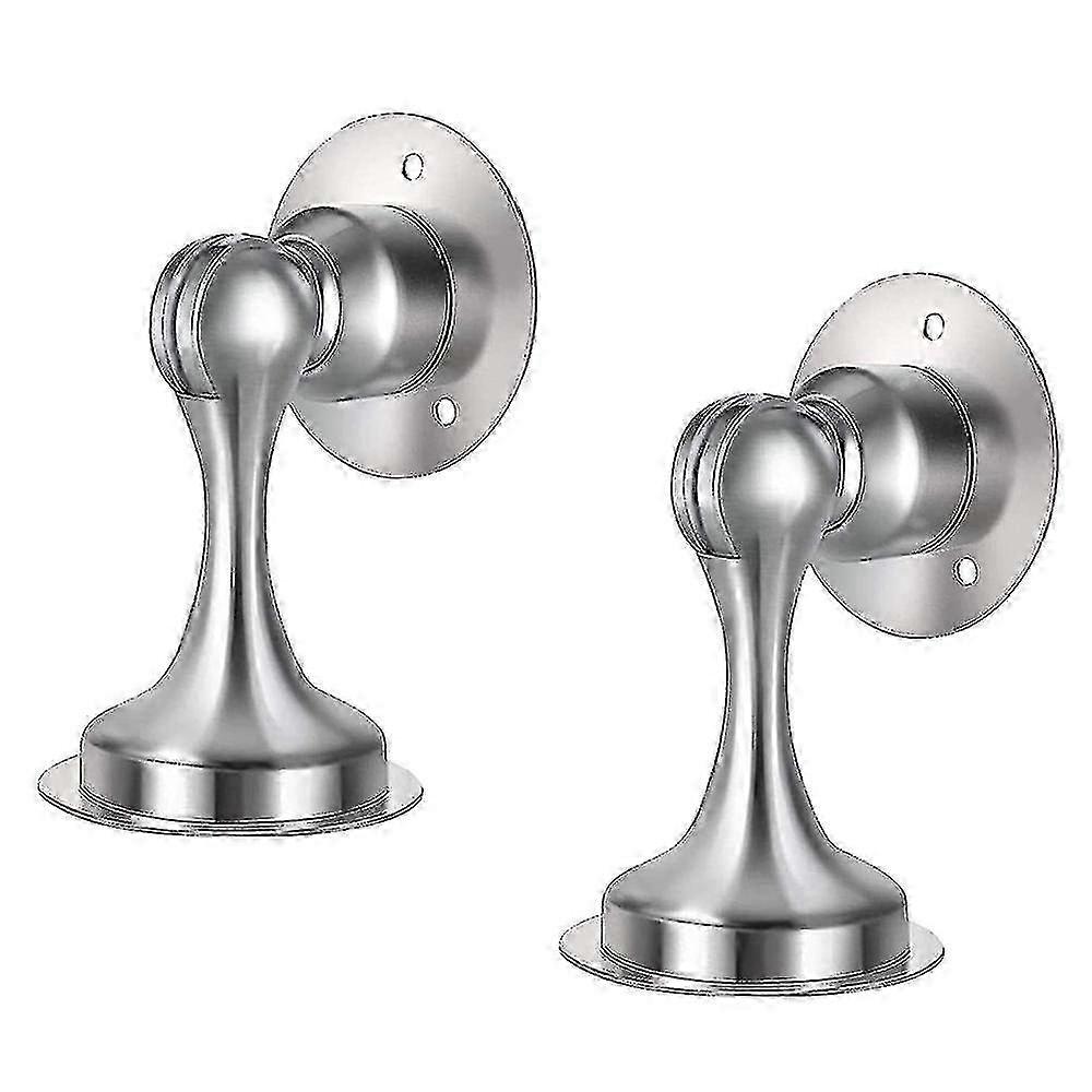 Rust-Proof Durable Door Stopper, No-Drill Adhesive Anti-Collision Indoor 2-Pack