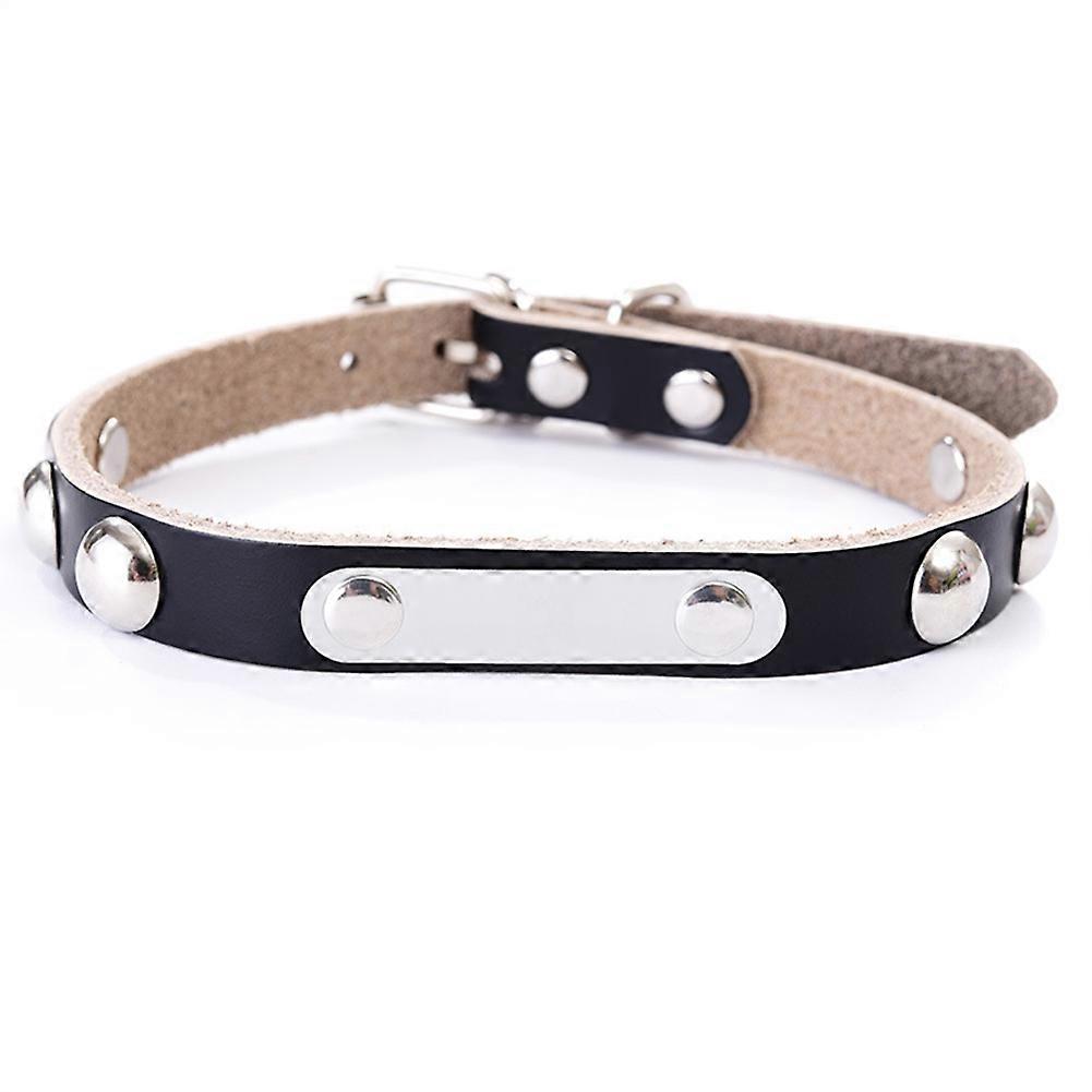 PU Leather Collar, Adjustable for Puppies and Dogs