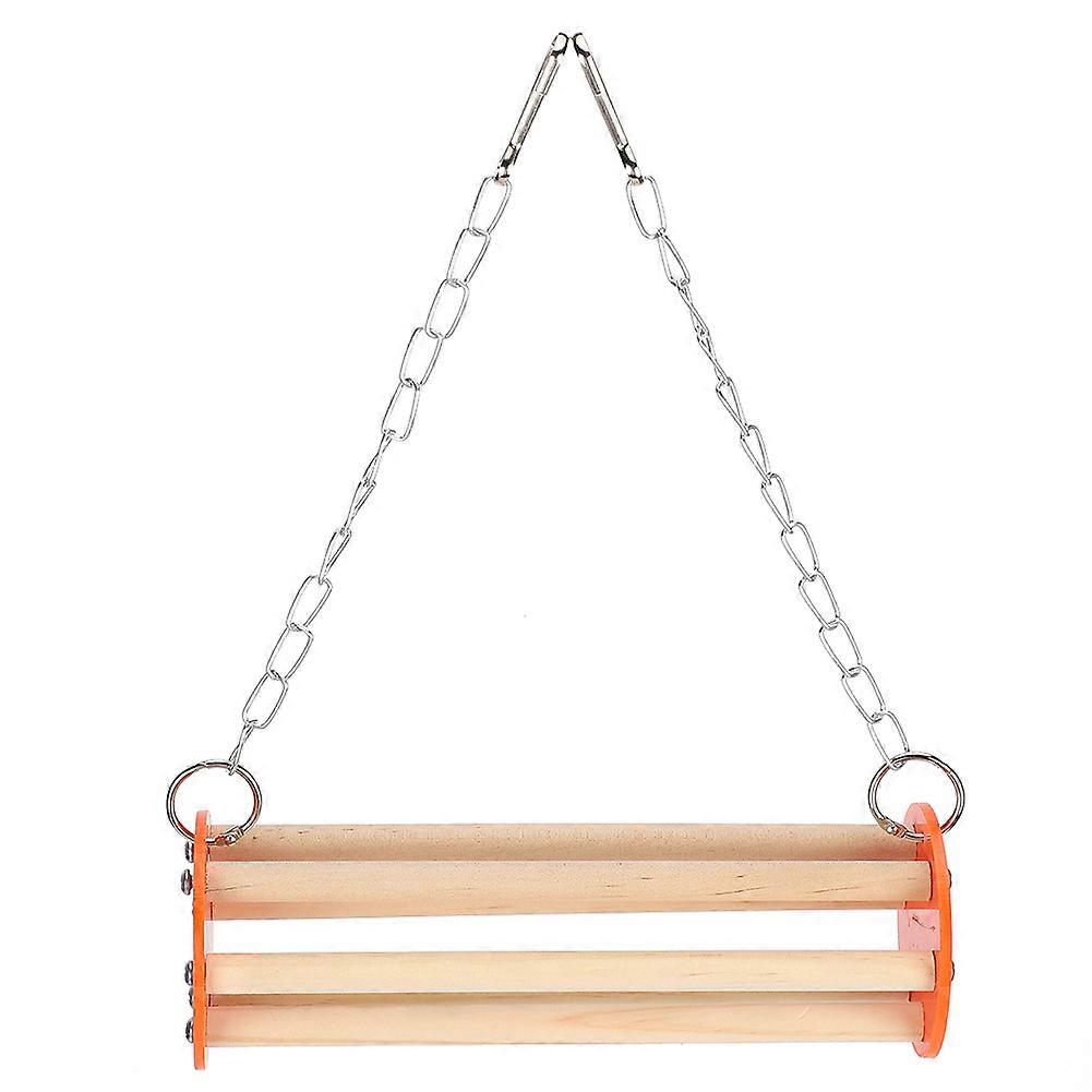 Parrot Bite Hanging Swing Cage Toy Bird Perch Bracket for Pets (Side Colour is Random)