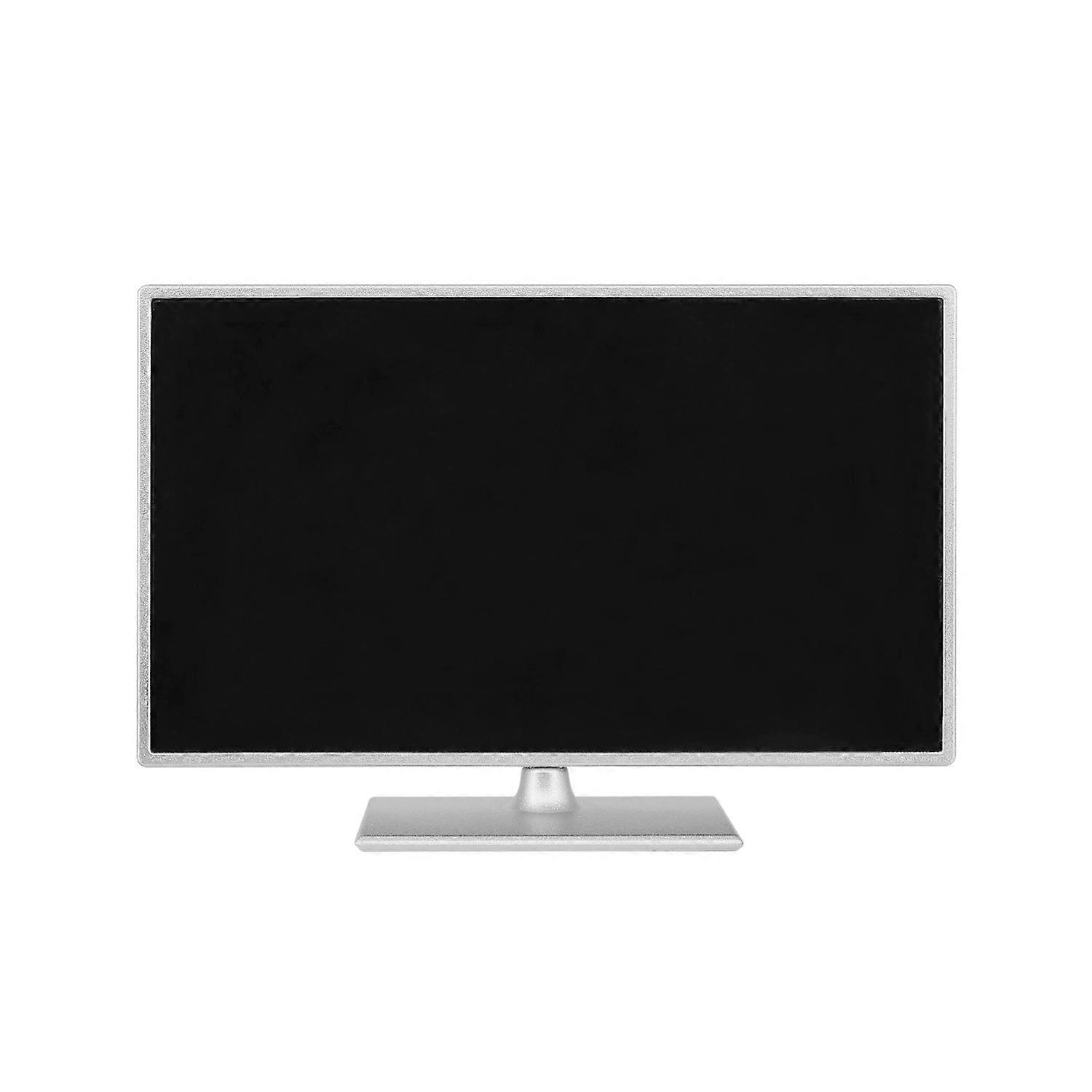 1:12 Scale Miniature Flat Screen TV Television Doll House (Silver)