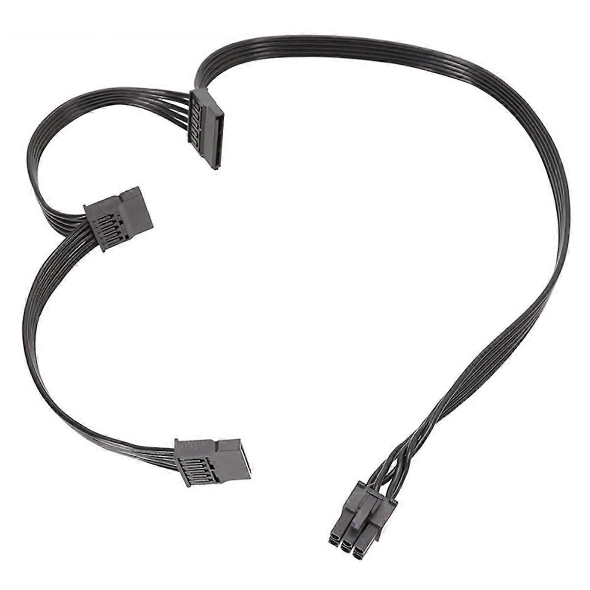 PCIe 6Pin αρσενικό σε 3 SATA καλώδιο τροφοδοσίας για εποχιακή σειρά εστίασης