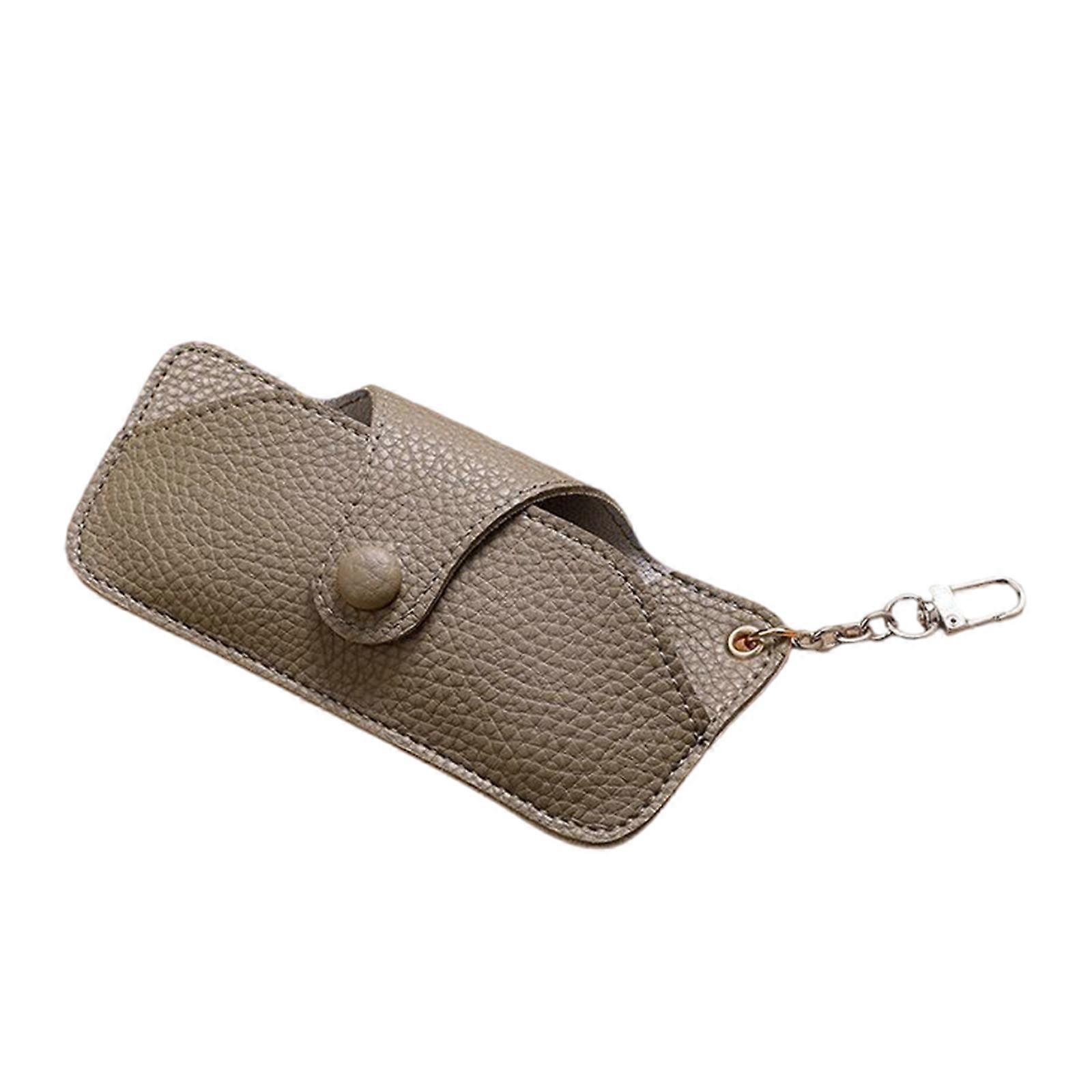 PU Leather Eyewears Case with Soft Inner Lining Protect Lens from Scratches and Dust Various Glasses Holder Storage Box khaki