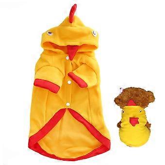 Autumn Winter Pet Plush Thicken Cock Shape Soft Comfortable Hoodies Clothes Warm Clothing Outfit for Dogs