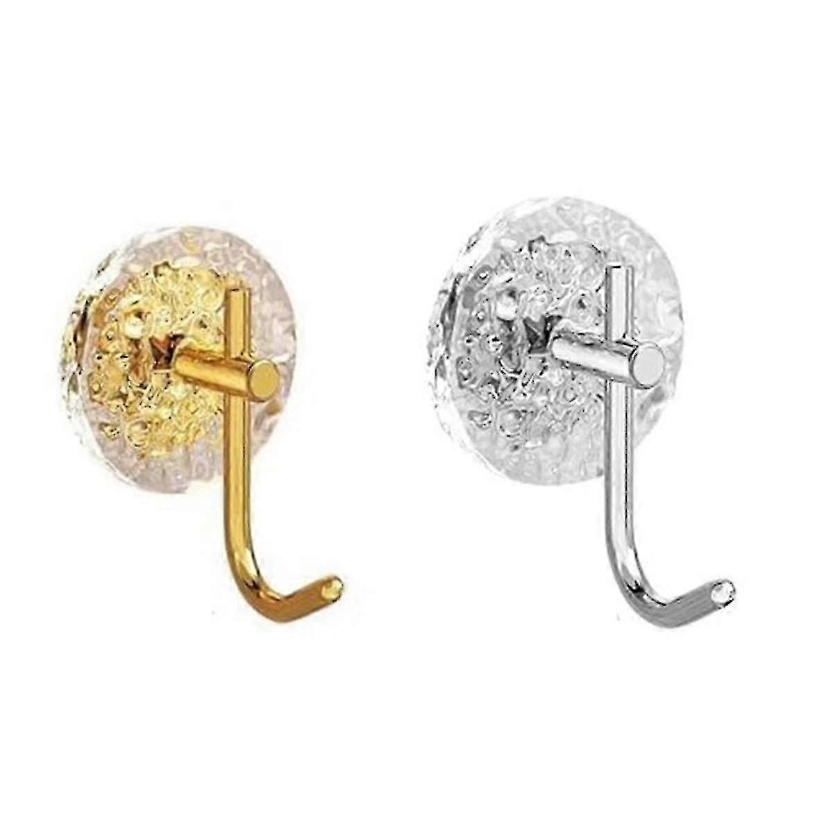 2 قطعة خطافات حائط ، خطافات لاصقة خالية من الثقب لتعليق المعطف ، قبعة ، منشفة ، رداء ، وشاح ، محفظة ، مفاتيح SMQ