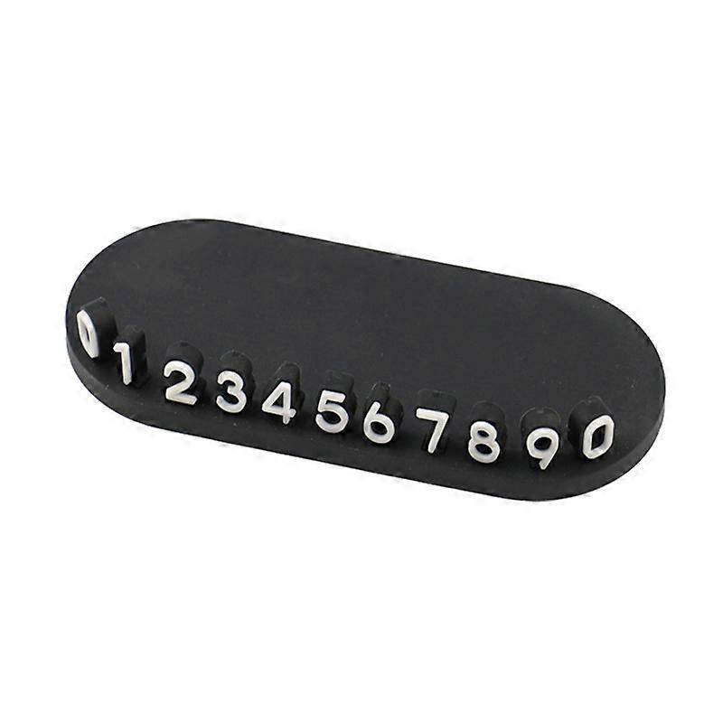3D Temporary License Plate Removal Ornaments Anti-slip Base
