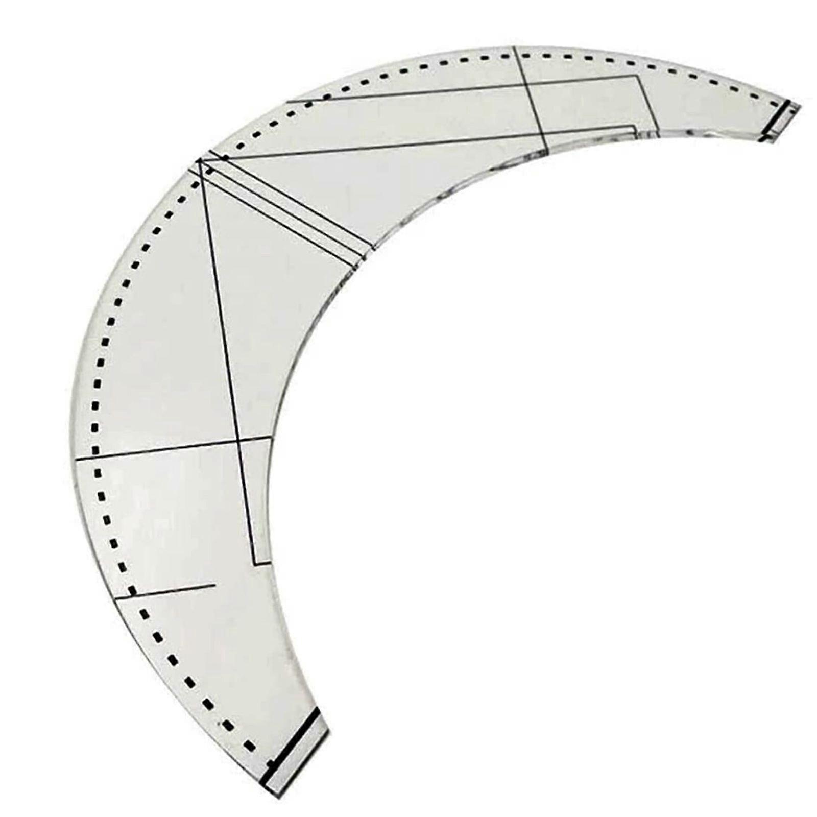 Folding Ruler with Precision Markings for Sewing and Pattern Making