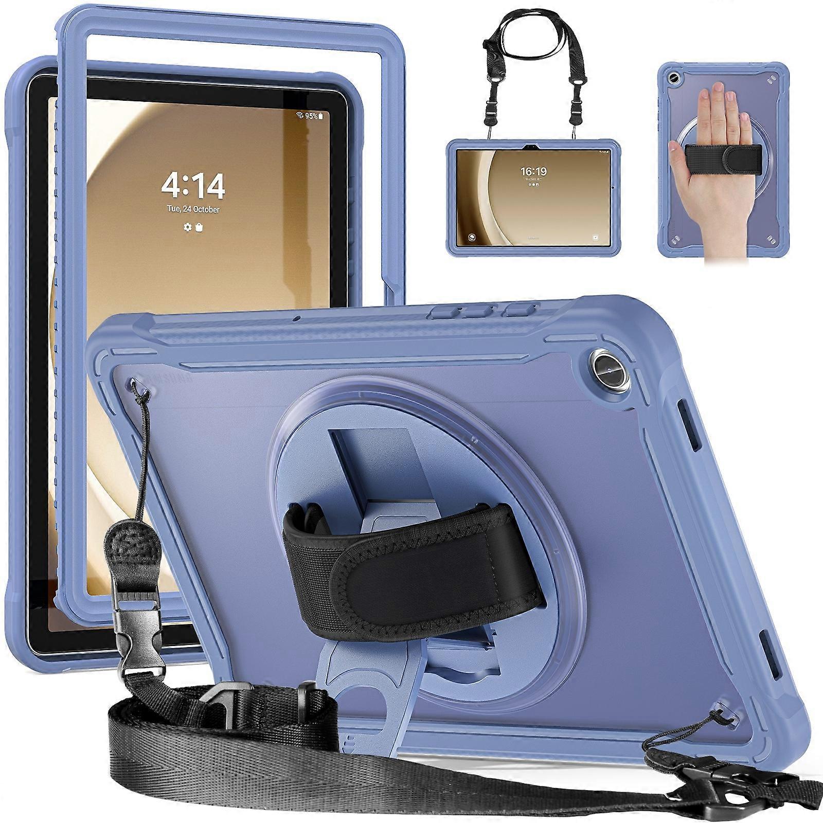 Heavy Duty Hybrid Tablet Case with Handle & Strap