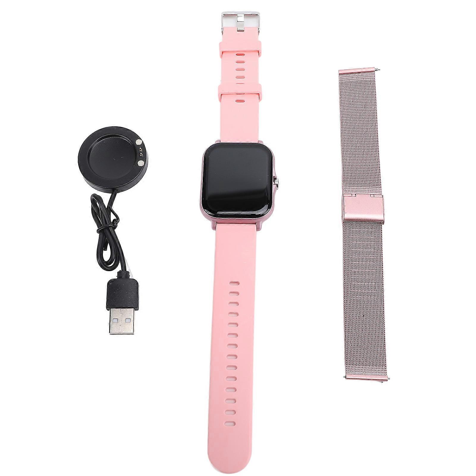 Answer Make Calls 1.75in High Definition Sleep Tracking Multi Sport Mode Touch Screen Smartwatch IOS for Android Pink