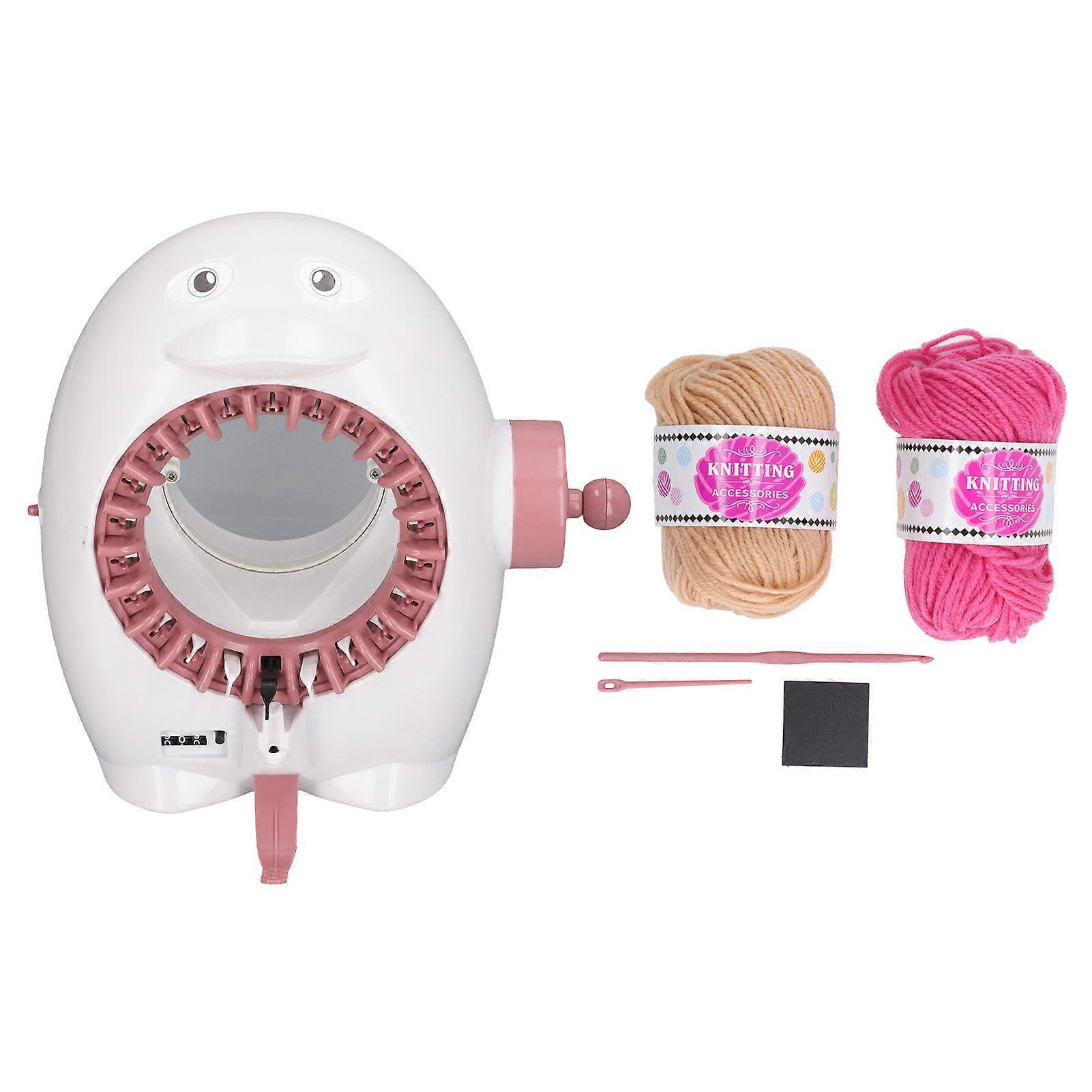 22 Needles Loom with Row Counter Wool Knitting Machine Hand Crank Weaving Machine Cartoon Shape