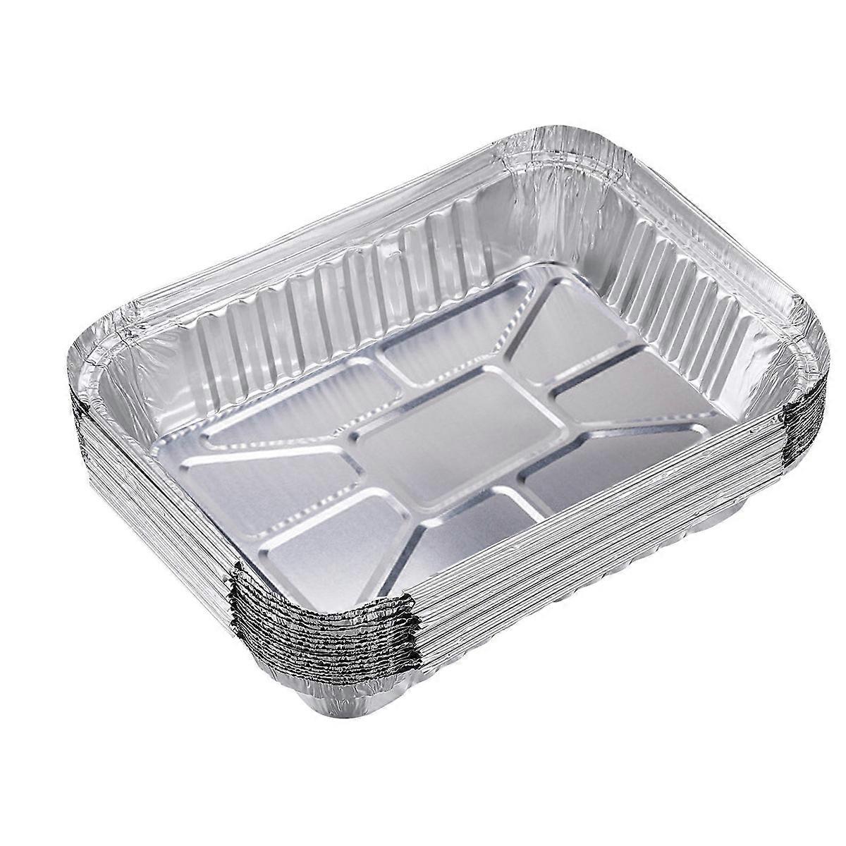 Luciano Housewares Rectangular Aluminum Foil Deep Roast Pan Set