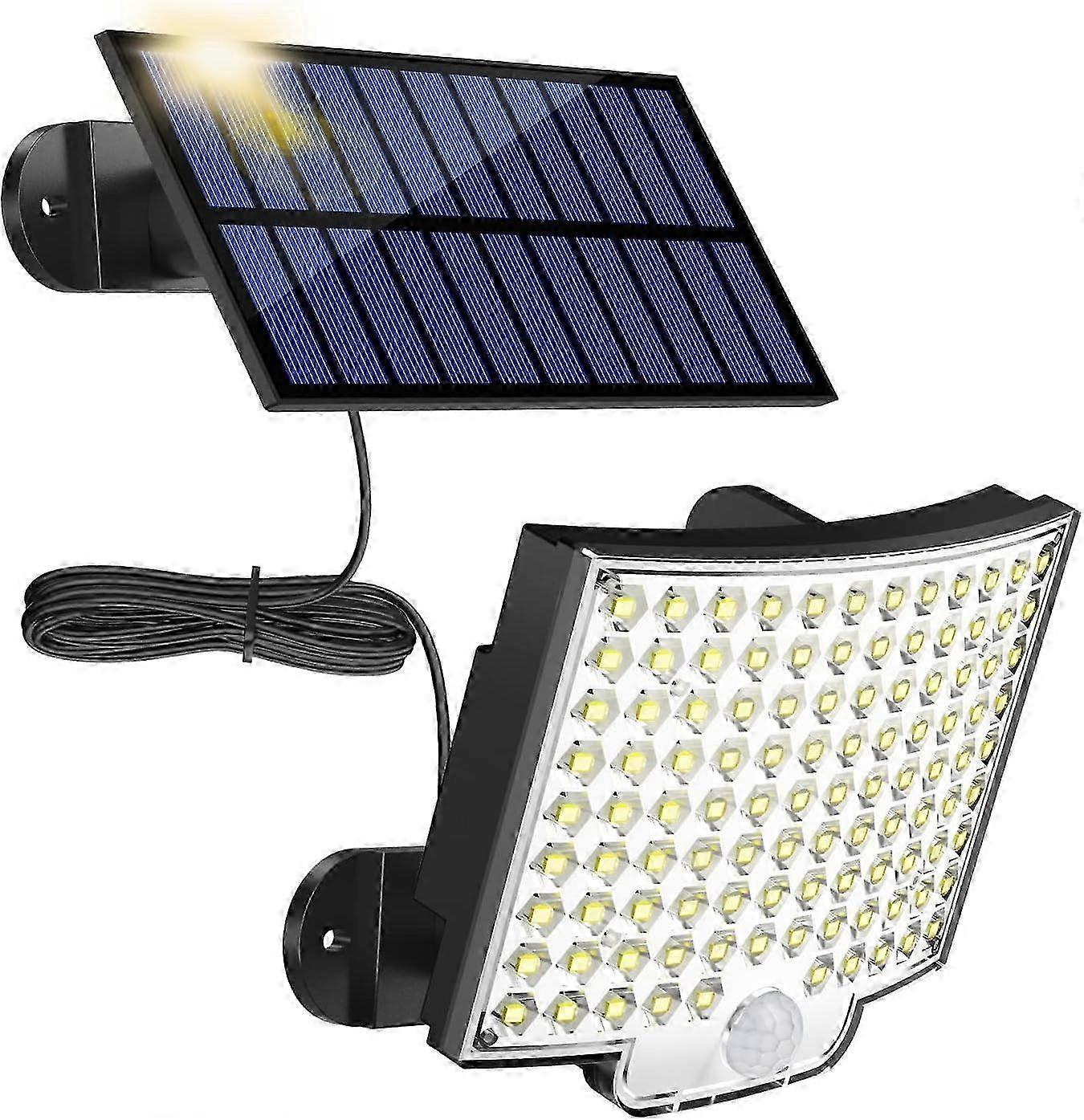 Solar Lights Outdoor 106 LED with Motion Sensor,for Garden with 5m Cable