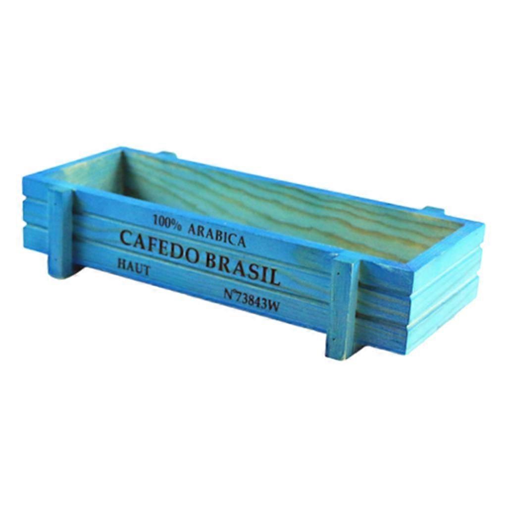 wooden rectangle flower pot decorative flower holders containers box