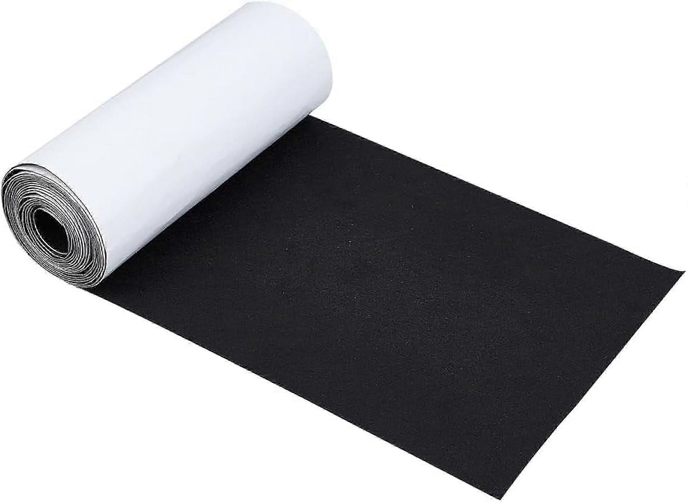 10x157inch Black Self-Adhesive Felt Fabric Jewelry Box Felt Liner 1mm Thick