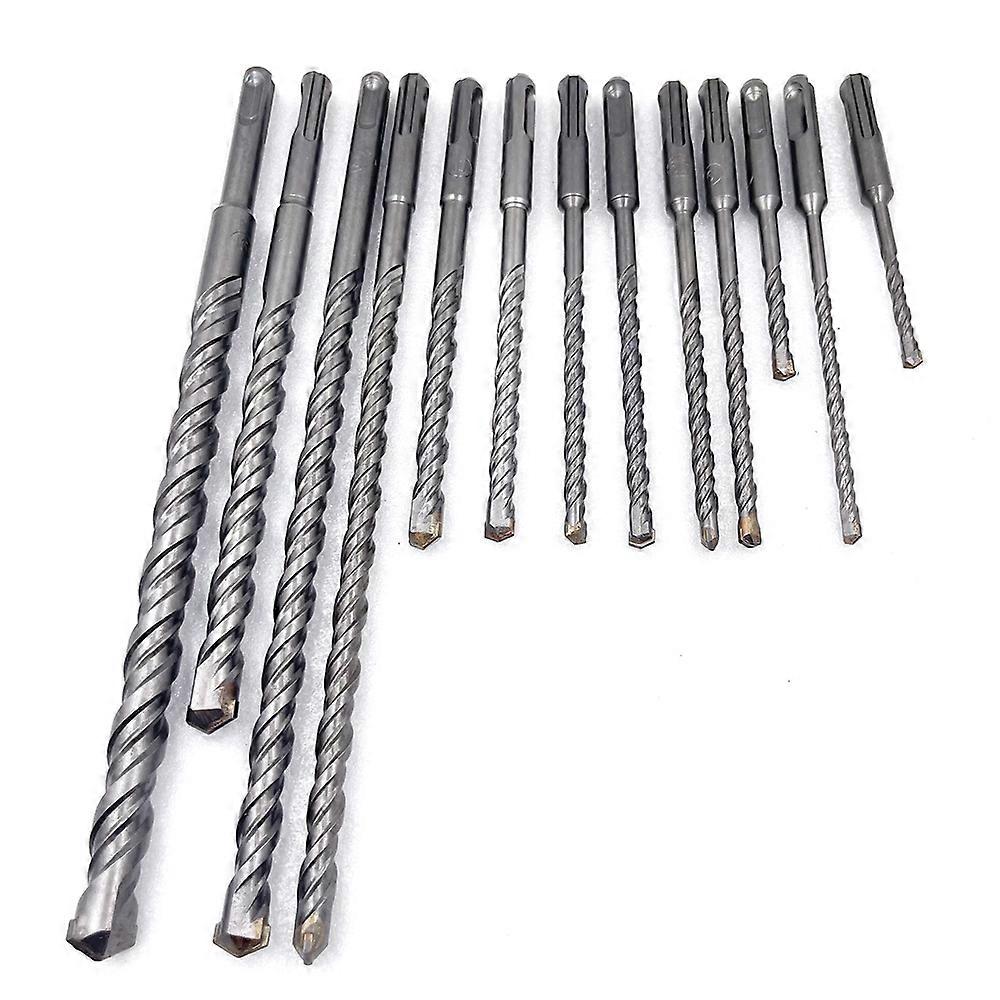 17-Piece SDS-Plus Rotary Hammer Drill Bits and Chisel Set Masonry Hole Tool with Storage Box for Concrete Stone Brick