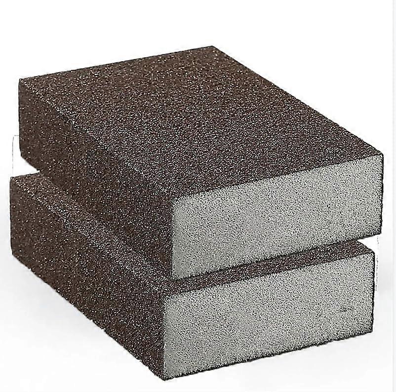 2pcs 100 70 25mm 60320Grit Sponge Sanding Block Sandpaper Sponge Pads Grinding Pads for Wood Paint Metal Power Tool,2PCS 320Grit