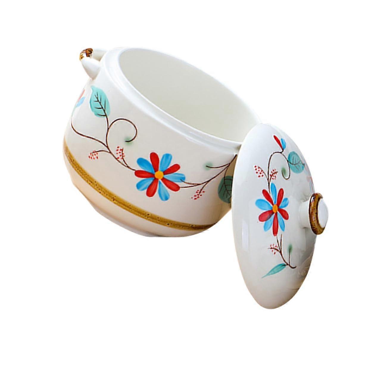Stockpot and Spice Pot Condiment Storage Jar for Salt Sugar Flour Spices and Preserves Elegant Kitchen Essential