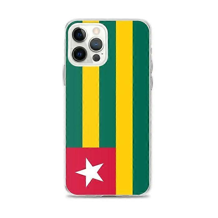 iPhone Case - Togo Flag - iPhone 12 Pro Max - Flexible - Multicolored - Transparent TPU