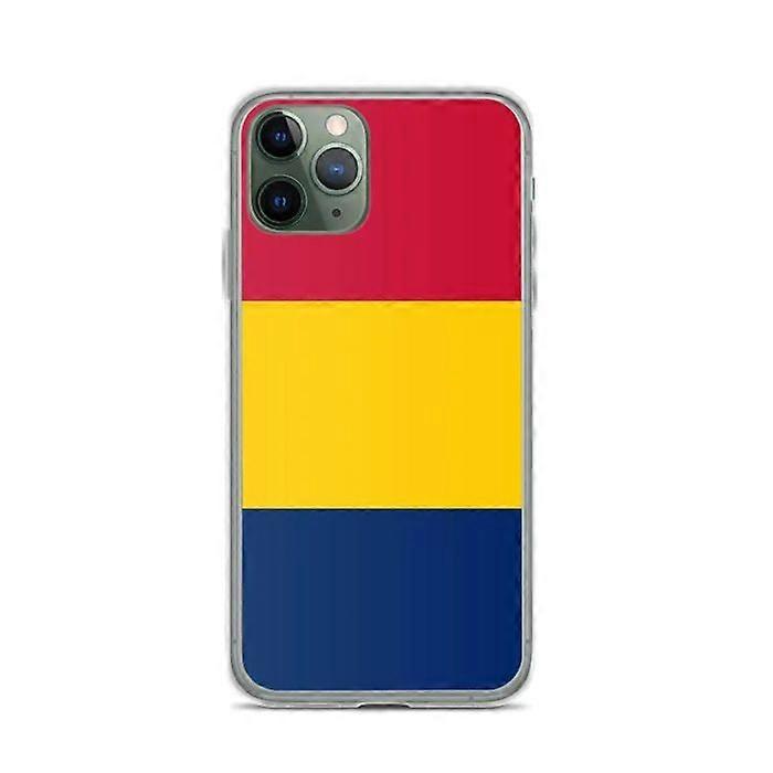 Phone Case - PIXELFORMA - Chad Flag - Compatible with iPhone 11 Pro - Flexible - Durable and Shockproof