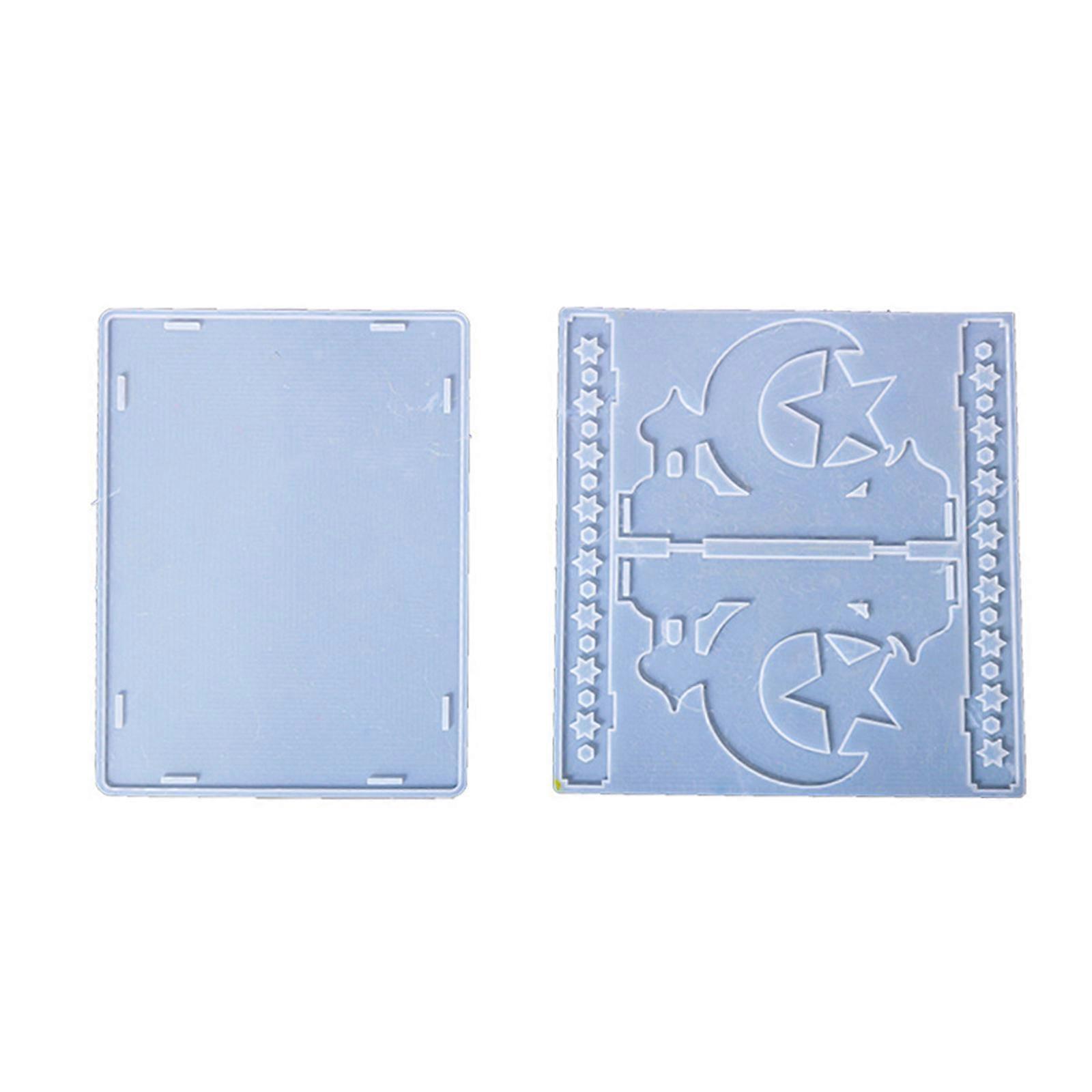 2pcs Practical Sturdy Silicone Mould Set Accessory for Creative Moon Star Castles Trays Suitable for Home Parties