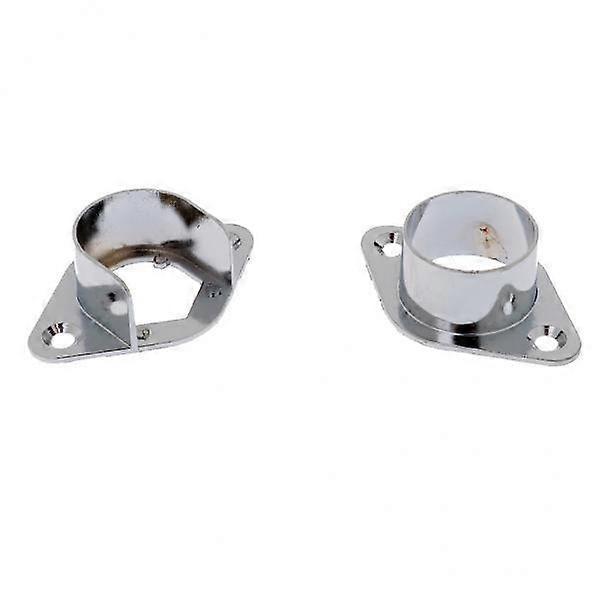 4x Set van 2 stuks IJzerlegering Uitsparing Pole Beugels 25mm Gordijn Garderobe Rail -