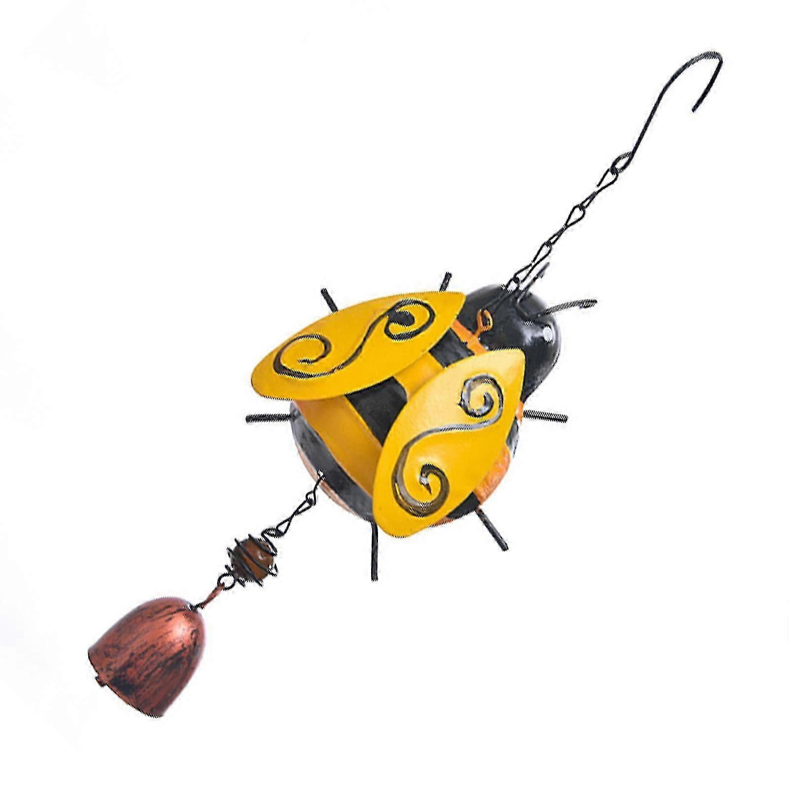 Bee Windchime Small Lovely Ornamental Bee Wind Chime With Hook Hanging Bell For Garden,2024 Ping
