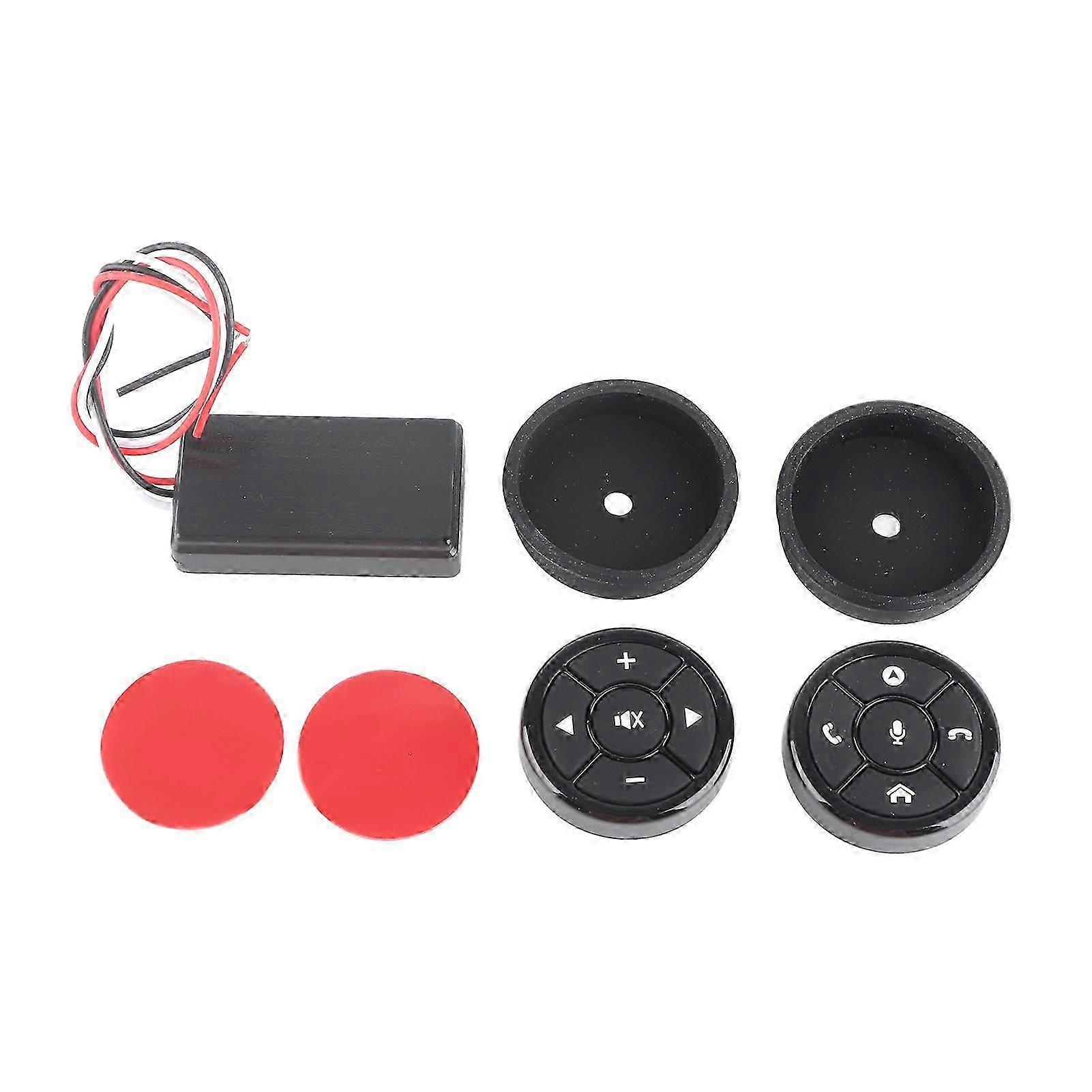 Steering Wheel Controller Wireless Bluetooth Radio Navigation Answer Phone Remote Control Buttons 10 Buttons