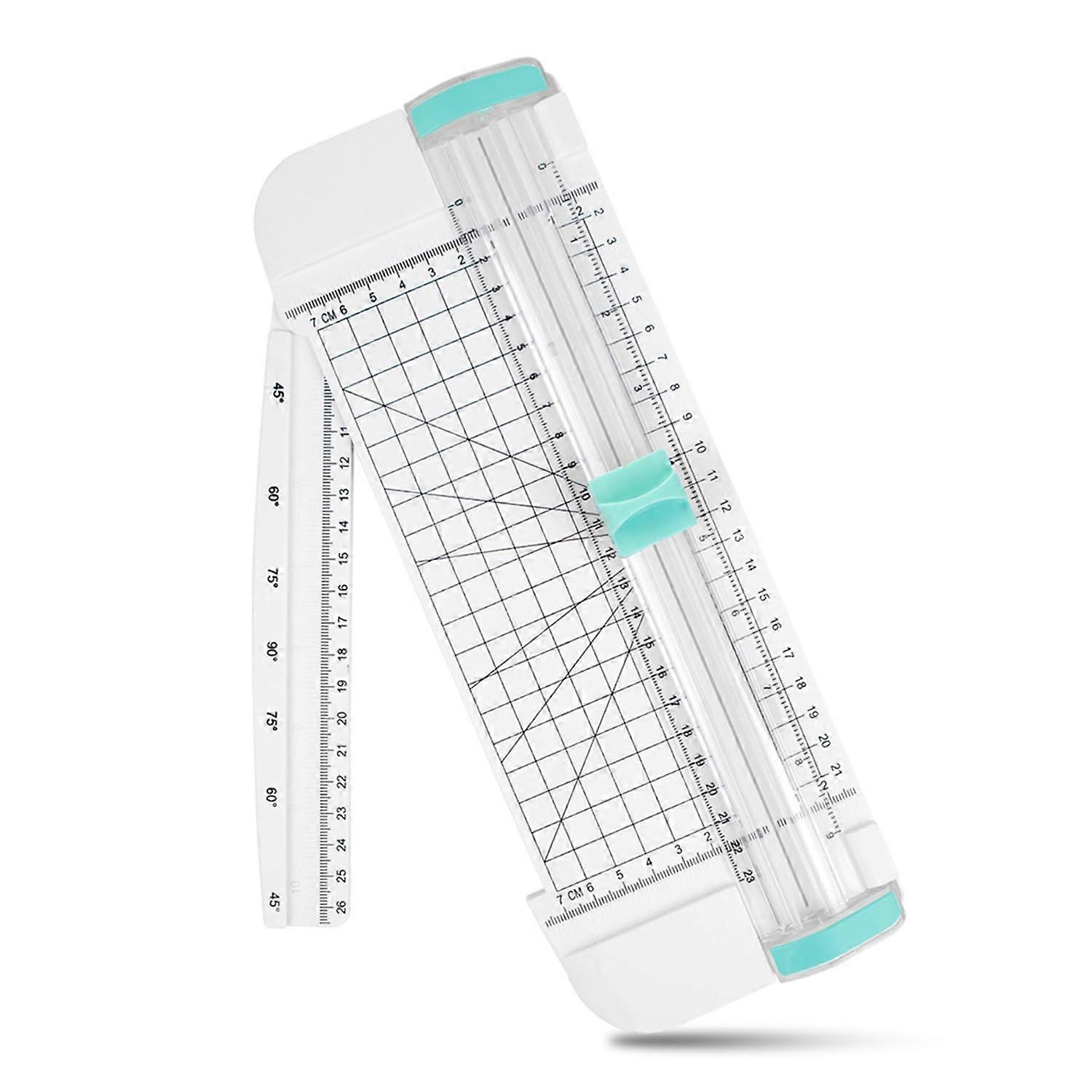 Multifunctional Cutter A5 Paper Cutter Mint Green Heavy Duty Portable Trimmer for Crafting and Office Use