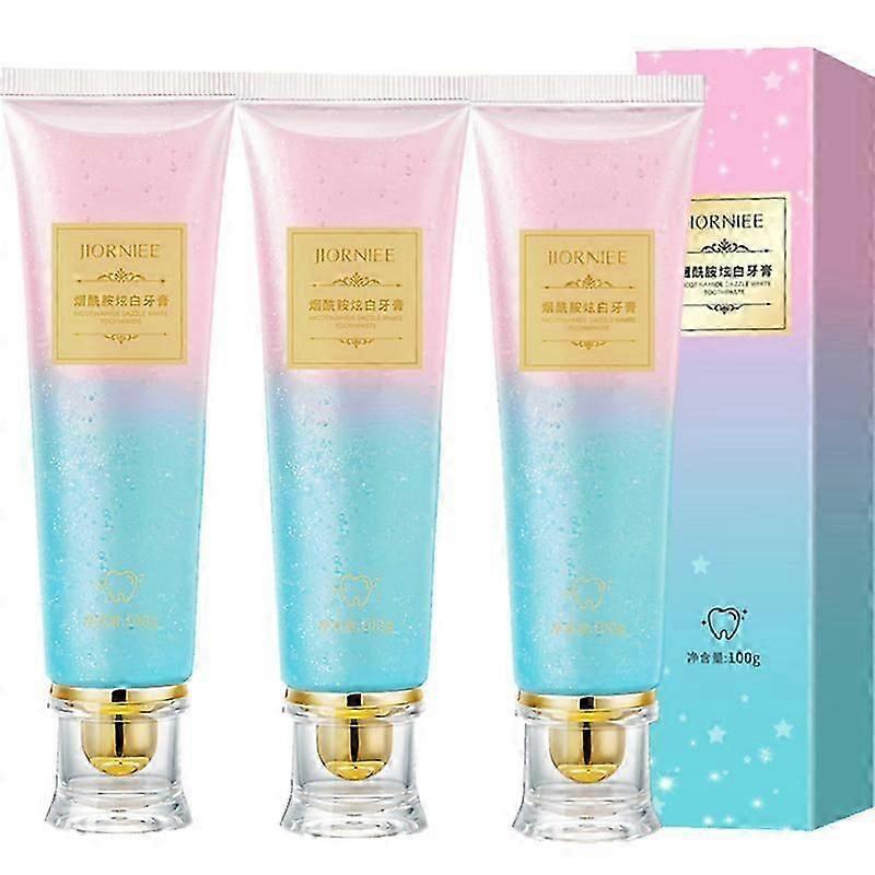 1-3x Niacinamide Whitening Toothpaste, Natural Niacinamide Toothpaste,teeth Whitening