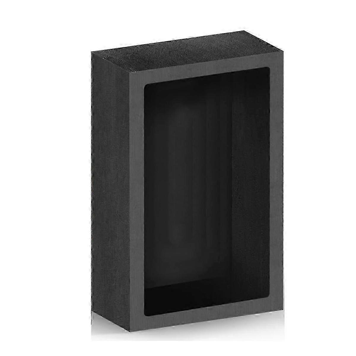 Molde de Lingote de Grafite para Fusão de Alumínio Cobre Prata Ouro 5x3.2x1.6 Polegadas