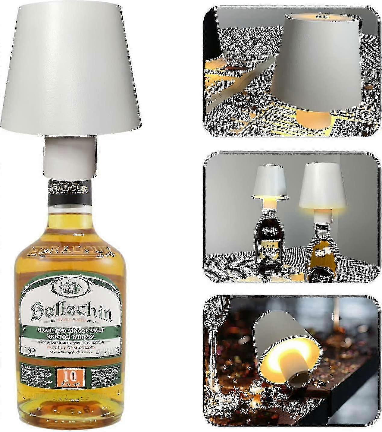 Wine Bottle Light, 5200mah Ip54 Waterproof Rechargeable Led Table Lamp,dimmable Bottle Lamp For Camping Restaurant Home