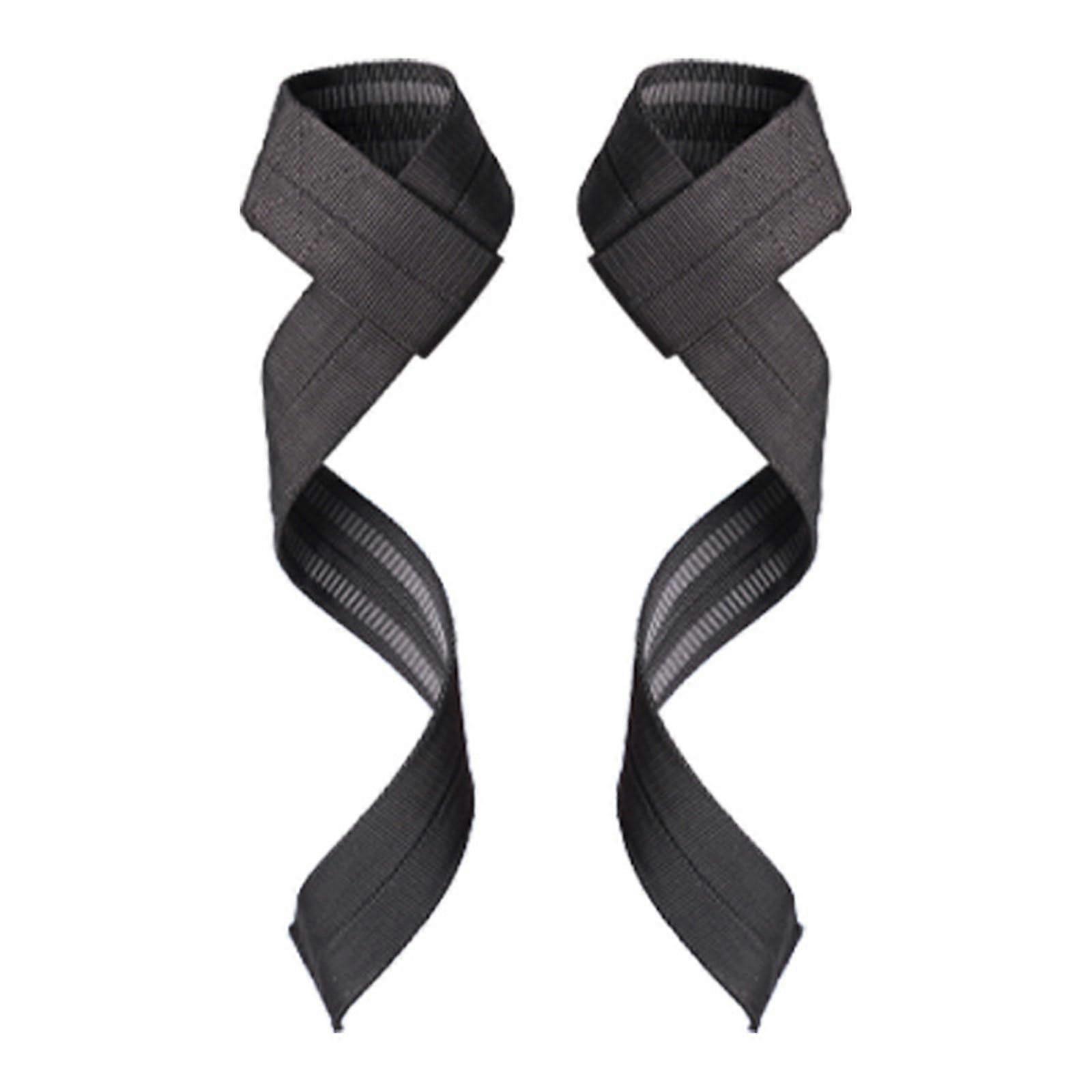 Weight Lifting Belts - Heavy Duty Nylon Wrist Brace Pair for Men and Women, Adjustable Size, Durable Support, Black