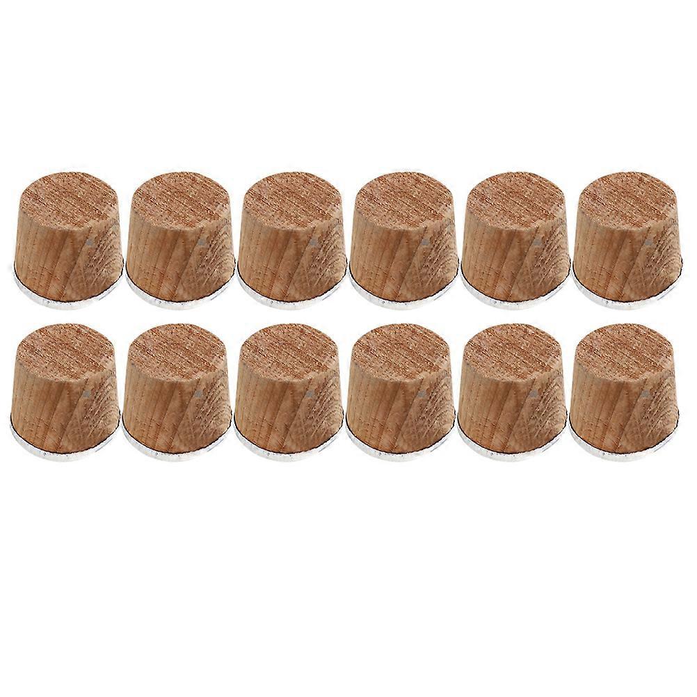 Stoppers For Bottles Wooden Plug Normal Style Daily Use 3.5x3x3cm Brown 10Pcs