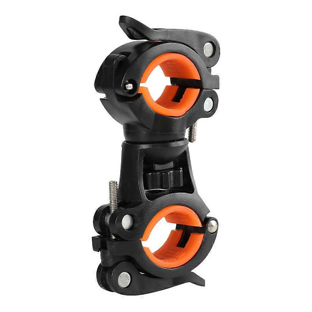 1Pc Portable Bike Flashlight Holder Universal Simple Flashlight Stand Orange