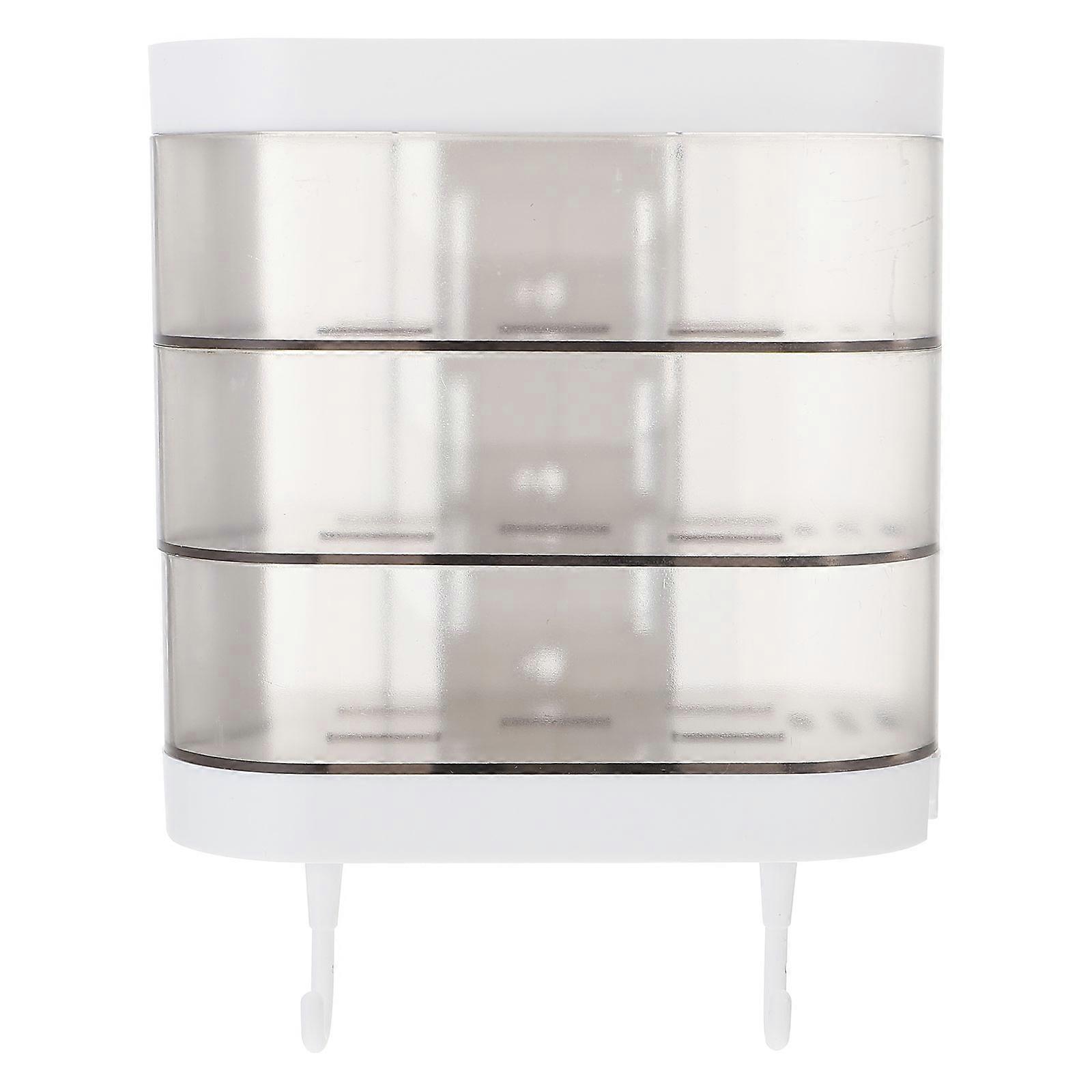 Wall Mounted Rotating Soap Box, Multi Layer Drain Container for Bathroom, Bathtub, Toilet, and Laundry Room Use