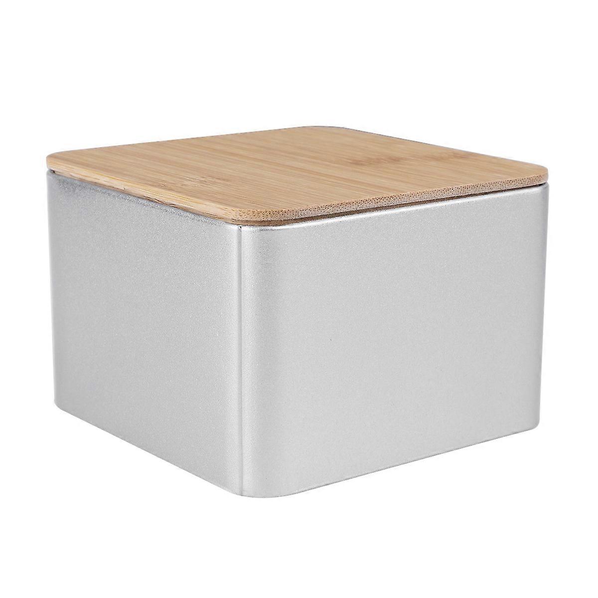 Container With Lid Tinplate Can Creative Universal Packaging Box for Tea Cupcakes Cookies Business Cards Protect from Deformation 2Set