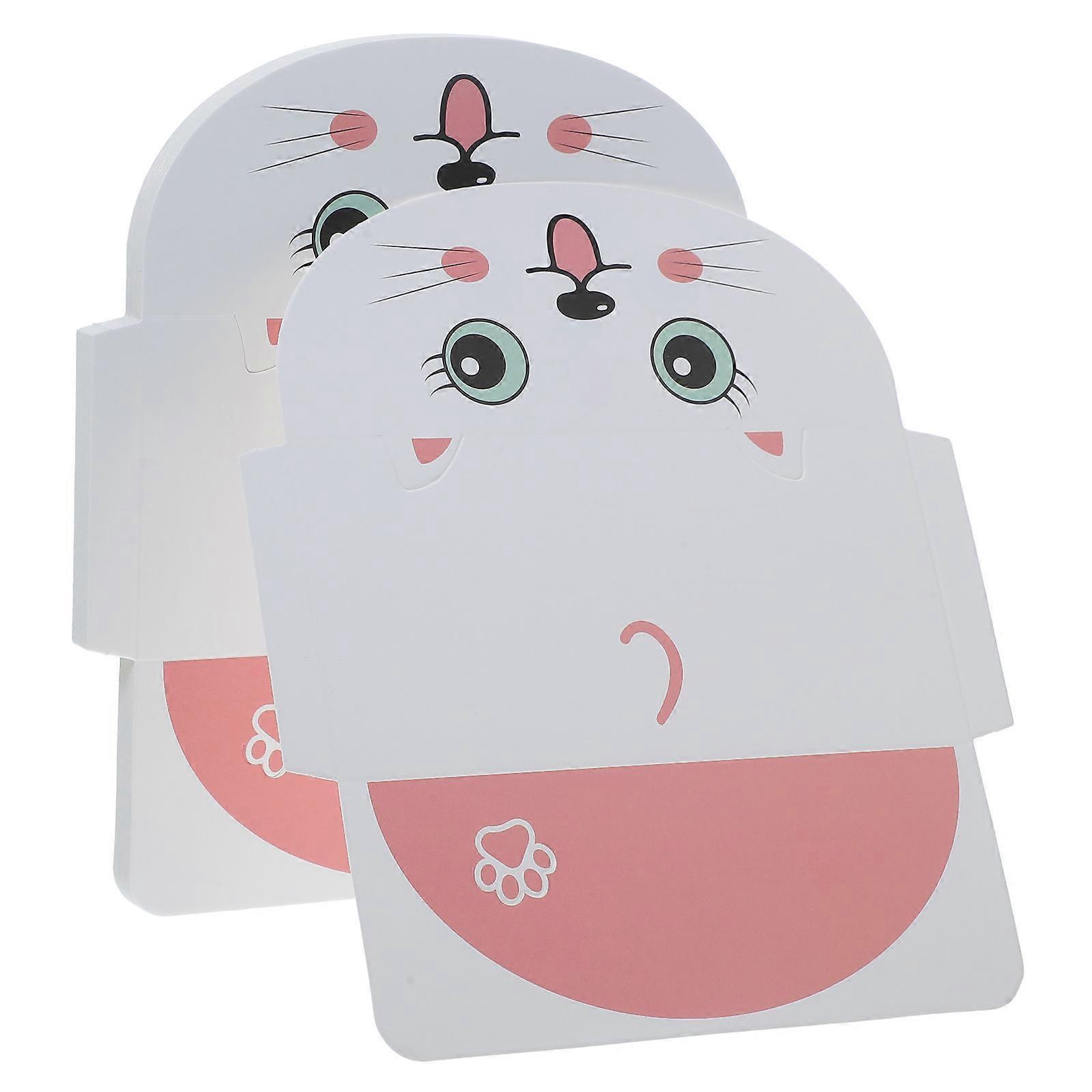 Greeting Card Thank You Cards Writing Paper Cartoon Design Pink Rectangular For Special Occasions 20Pcs
