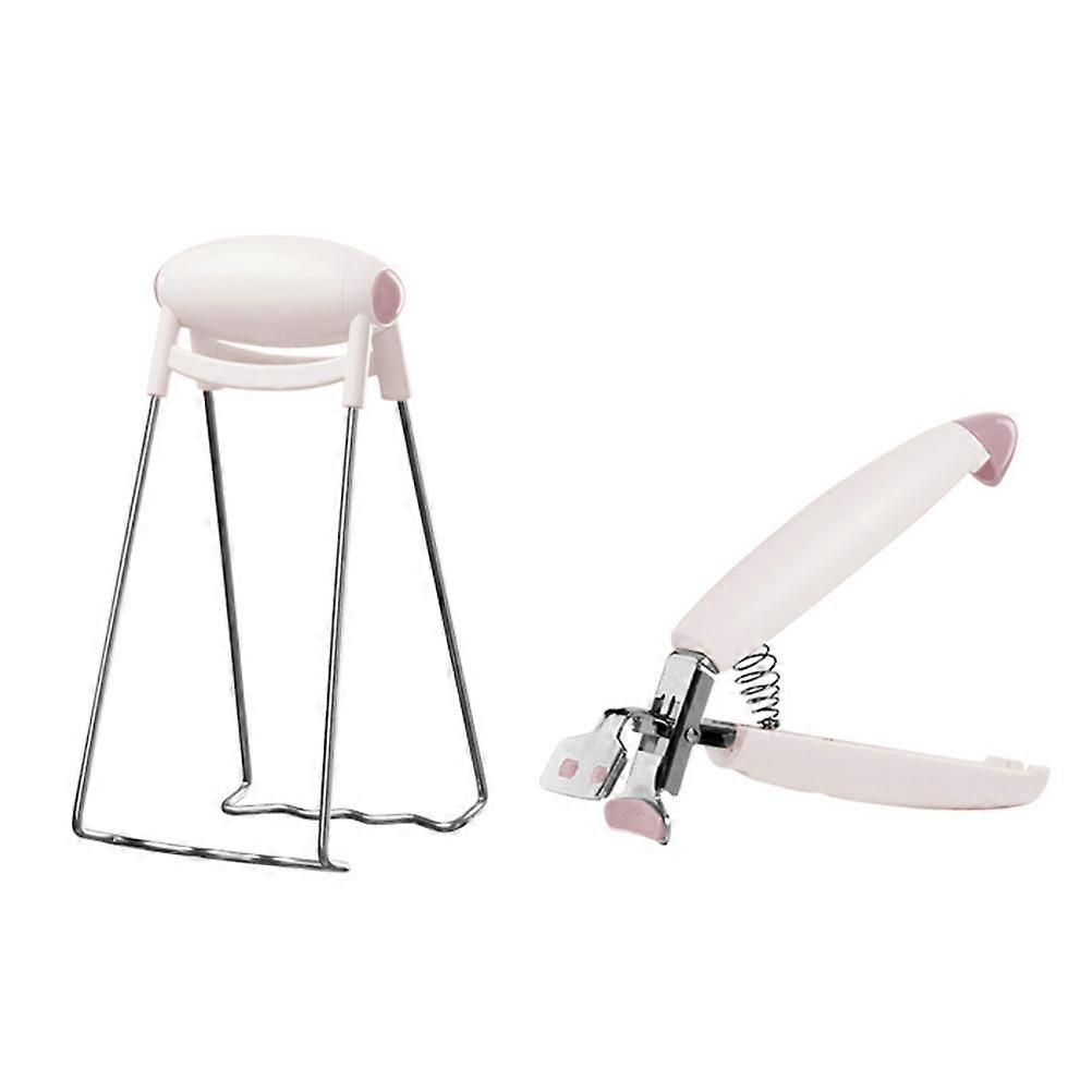 Pince à casseroles en acier inoxydable, anti-brûlure, pour une utilisation en restaurant. Facile à nettoyer. Lot de 2.