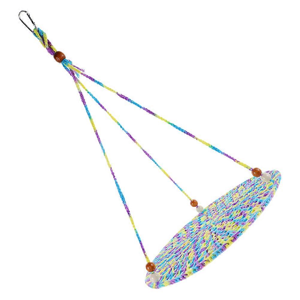 Lizard Hammock Larg Reptile Hammock Hamster Swing Hanging Bed Prevent Falling Cotton Rope 1Set