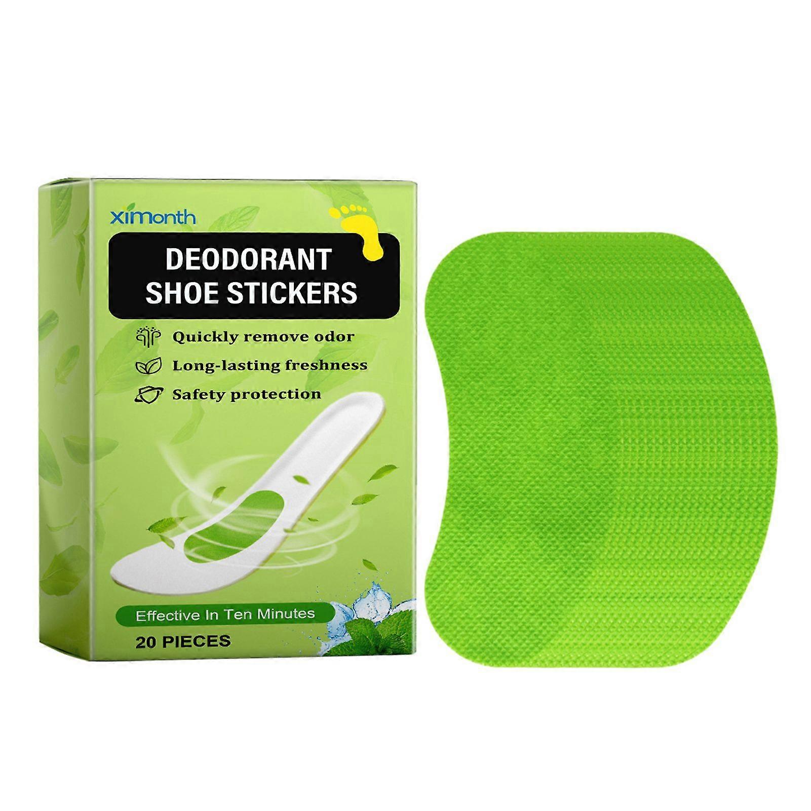 Deodorant Shoe Stickers Effective Quick Odor Removal Shoe Inserts Patch Long-Lasting Freshnes for Sneakers & Boots