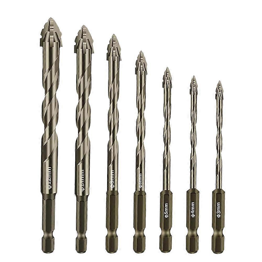 For Four-Flute Eccentric Drill Bit Titanium Coated High Speed Steel Multi-Material Drill and Tap Combo Kit
