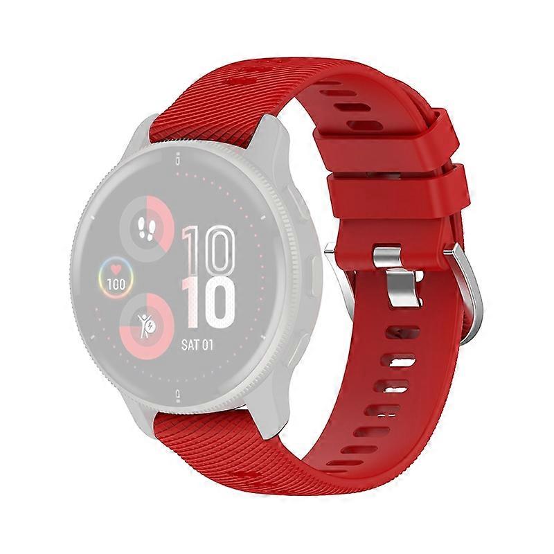 For Garmin Forerunner 255 Vivoactive 4 Cross Stripe Design 22mm Universal Watch Strap Silicone Repla