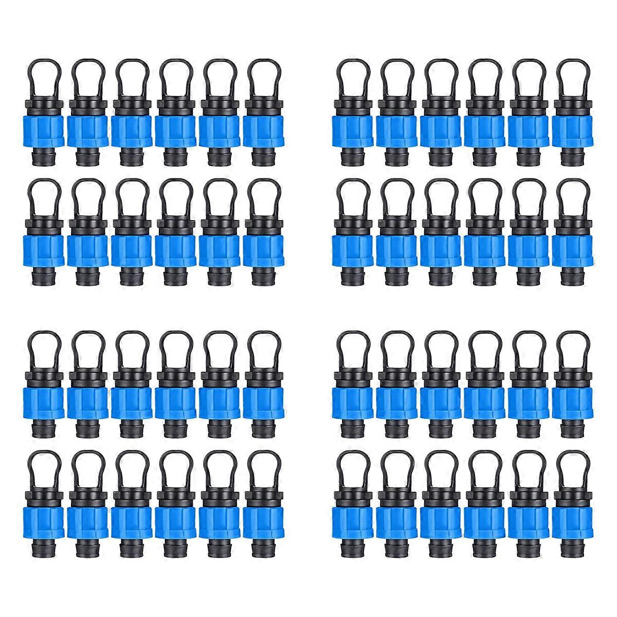 12 Pcs Drip Irrigation Tubing End Cap Plug 1/2 Inch End Cap Fitting
