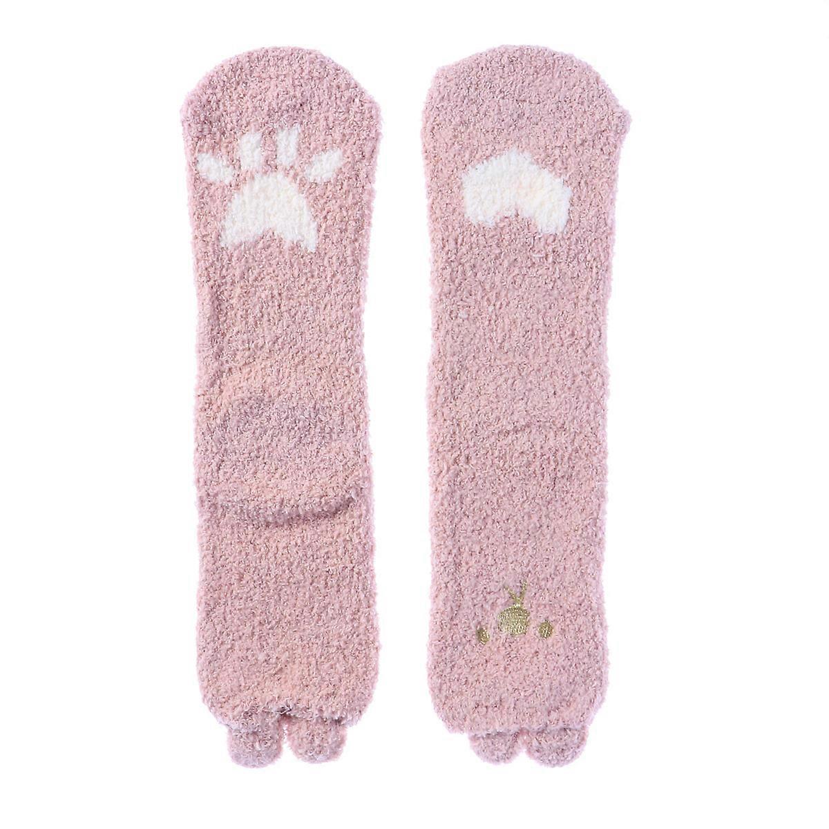 Ladies Thermal Socks Fluffy Socks Fuzzy Animals Warm Comfortable for Men Women Home Office School Hiking 2 Pair