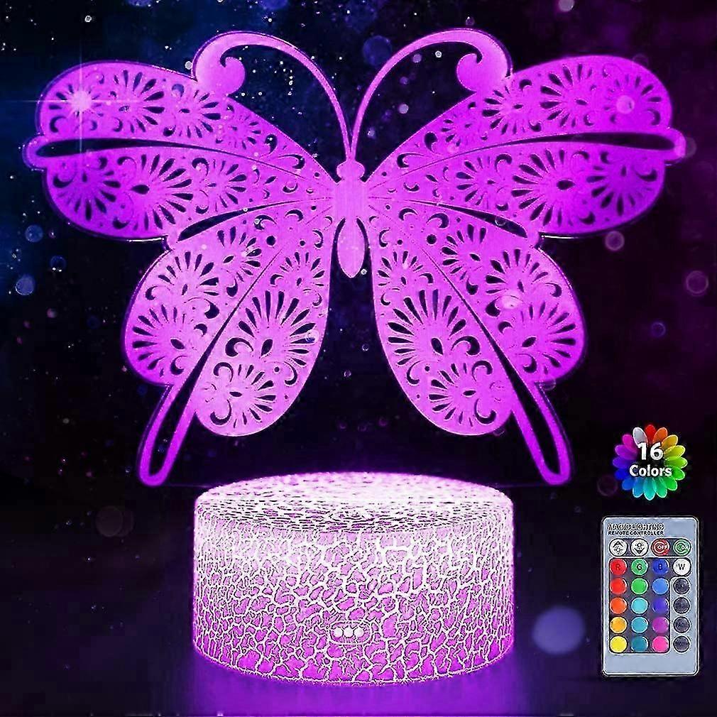 Butterfly Night Light for Kids - Remote Control with 7+16 Colour Changing Modes