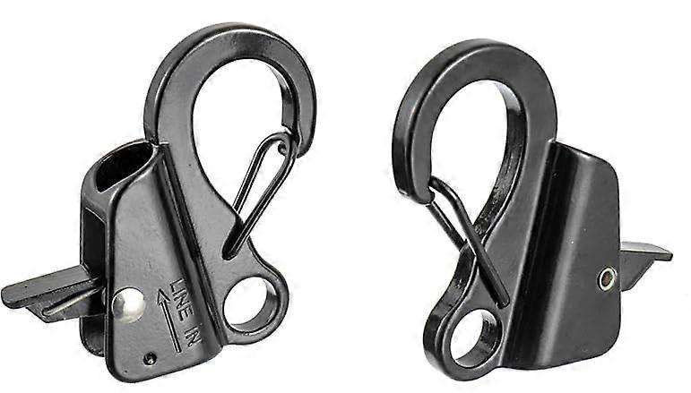 Boat Anchor Hooks - Pack of 2 Marine Grade 316 Stainless Steel Carabiner Hooks for Fender, Sail, and Yacht Hardware